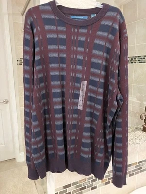 NWT - Perry Ellis Men's Cotton/Wool Blend Sweater, size XLT - Image 1 of 4