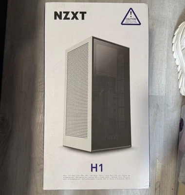 NZXT H1 Mini ITX Case Tower Case Matte White / Black (New, never opened) - Image 1 of 4