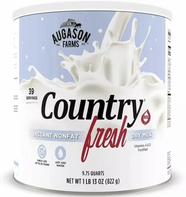 Augason Farms Emergency Food Storage Survival Camping #10 Can Country Fresh Milk