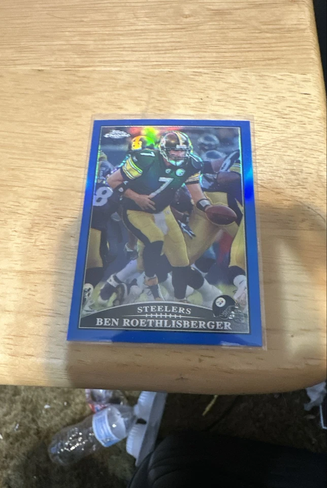 Refrator azul 2009 Topps Chrome - Ben Roethlisberger #TC88 - Imagem 1 de 1