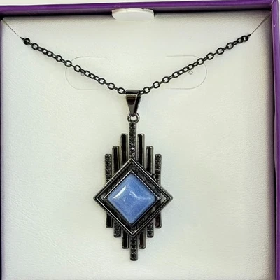 Collar Bomb Party Galaxia Supernova Gen Negro Ónix Brillo Cristal Azul Foto 1 de 4