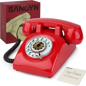 Retro Wählscheibentelefon 60er Jahre Vintage Festnetztelefon altmodisch schnurgebunden... - Bild 1 von 7