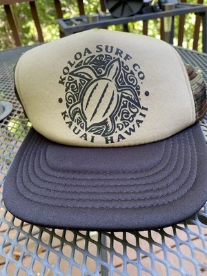 Koloa Surf Co Kauai Hawaii Trucker Hat Camo One Size Adjustable Mesh Back - Image 1 of 4
