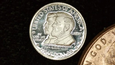 MINIATURE COIN 1937 ANTIETAM COMMEMORATIVE HALF PROOF LIKE STERLING SILVER - Image 1 of 2