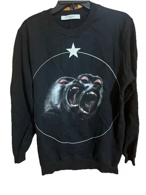 Sudadera Givenchy Cuello Redondo Star Monkey Brothers Negro Blanco Estrella Logo Talla S Foto 1 de 4