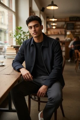 Chaqueta Lands End para hombre azul marino suave She’ll talla L (42-44) nueva Foto 1 de 3