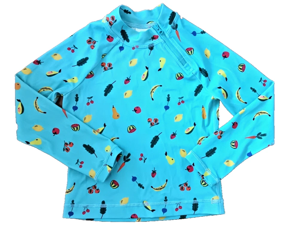 Hanna Andersson Kids девочка Rash guard фрукты и овощи размер США 5/110 см плавать  - Изображение 1 из 1