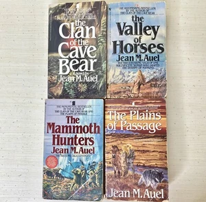 4 Jean M Auel Paperbacks 1st In Series Earth's Children - Imagen 1 de 4