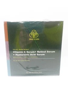 Tree of Life Total Skin Reset Vitamin C/Retinol/Hyaluronic Acid Serum 3 x 30mL - Picture 1 of 5
