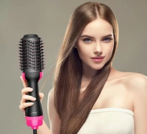 1000W Asciugacapelli spazzola elettrica aria calda volumizzatore capelli - Foto 1 di 7