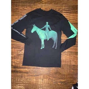 BEYONCE RENAISSANCE WORLD TOUR CHROME LANGARM T-SHIRT SMALLGREEN HORSE - Bild 1 von 7