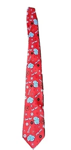 Classic Necktie COCA-COLA® White Polar Bears Red Background - Picture 1 of 3