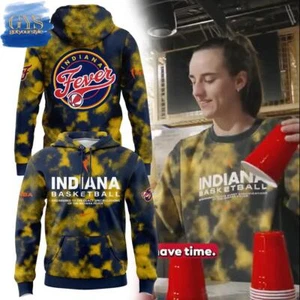 Indi*Ana Fever Wnba Tie-Dye Limited Edition 3D Hoodie - Bild 1 von 2