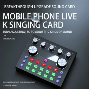 Live-Soundkarte und Audio-Interface mit DJ-Mixer-Effekten und Sprach-Wechsler CE - Afbeelding 1 van 13