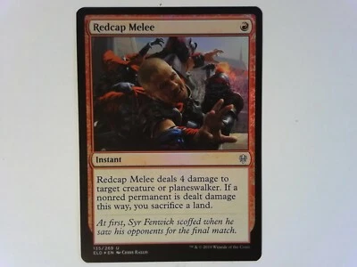 Foil Redcap Melee	 Throne of Eldraine - Magic the Gathering MTG - Red - Image 1 of 2
