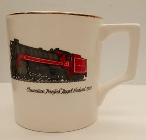SELTENE Vintage Canadian Pacific Dampfzug Lokomotive Kaffeebecher 4-6-4 1939 - Bild 1 von 4