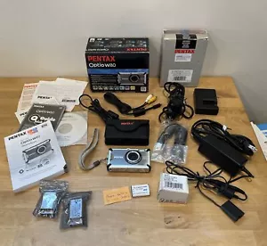 Pentax wasserdichte Digitalkamera Optio W80 metallgrau 12,1 MP 5x Zoom + extra - Bild 1 von 23