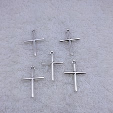 Jewelry Findings,Charms​,Pendants,Tibet​an Silver Cross 15pcs 20x15mm