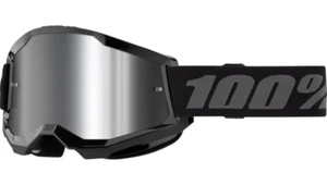 NEW 100% 50028-00013 Strata 2 Goggle - Black/Silver Mirror - MOTORCYCLE/OFFROAD - Bild 1 von 2