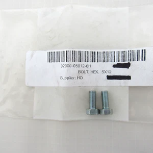 Honda OEM 5x12 Hex Bolts Screws 92000-05012-0H Set of 2 - Picture 1 of 3
