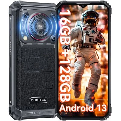 OUKITEL WP36 2024 Rugged Smartphone 10600mAh 128dB Loud Speaker 16GB+128GB NFC