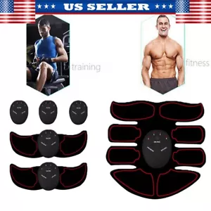 Abdominal Toning Trainer Abdominal Sport Exercise EMS Muscle Stimulation Unisex - Picture 1 of 20