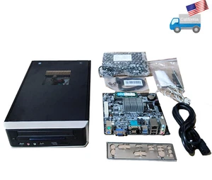 Mini ITX Desktop PC Gehäuse im Buchformat mit schmalem optischen Schacht, 72W Netzteil, Lüfter, Kartenleser - Bild 1 von 22