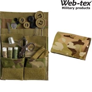 WEB-TEX ARMY S95 SEWING KIT THREAD NEEDLES SCISSORS HOUSEWIFE MTP DPM CAMO POUCH