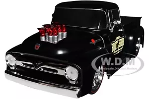 1956 FORD F-100 PICKUP MATT BLACK "BOOTLEGGER" 1/24 DIECAST MODEL M2 40300-99 A - Picture 1 of 6