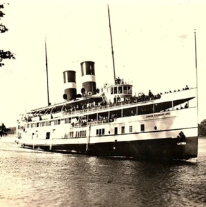 c.1947 Canada Steamship Lines SS Cayuga Niagara Falls Run Passenger Ship RPPC - Imagen 1 de 3