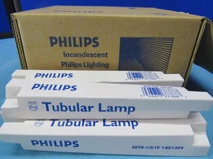 Philips Tubular Lamp 25W 25T6-1/2 120/130V FROST 25T6 1/2/IF  BOX W/24 LAMPS - Picture 1 of 7