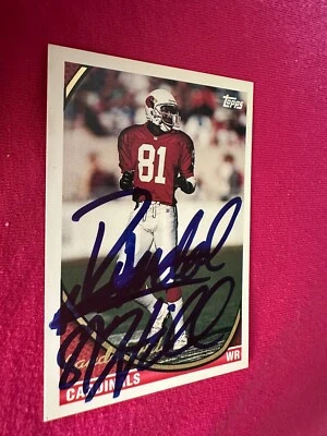 1994 Topps Randal Hill Arizona Cardinals #585 Autograph Signed Auto - Image 1 of 2