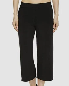 $199 Hard Tail Women's Black Stretch Slim Tapered Pull-On Crop Pants Size XS - Picture 1 of 2