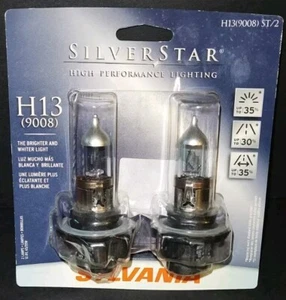 Sylvania Silverstar Headlight Bulbs; H13 (9008) ST/2 Halogen Bulbs - Picture 1 of 4