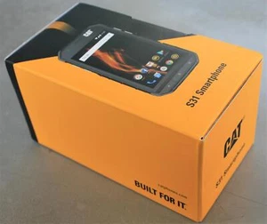 CAT S31 Rugged 16GB Black Unlocked Android Smartphone Waterproof Shockproof NiB! - Picture 1 of 12