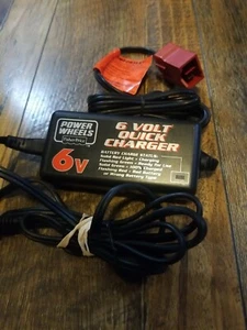 FISHER PRICE POWER WHEELS 6V QUICK CHARGER RED 00801-1484 - Picture 1 of 1