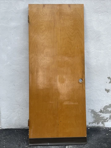pure wooden door no windows or Knob Cover
