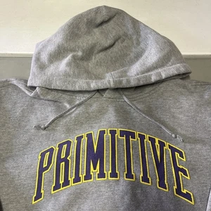 Primitive Skateboarding Logo Hoodie Gray Purple Yellow Men’s Size Large - Picture 1 of 8