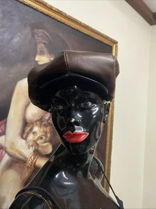 VINTAGE 1980'S LEATHER CAP NOS - Picture 1 of 6