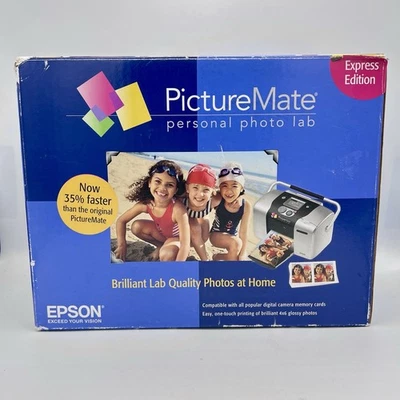 Epson PictureMate Personal Photo Lab Printer Digital Portable Inkjet #B271A - Image 1 of 4