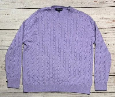 Brooks Brothers Supima Cotton Purple Sweater Men’s Sz XXL - Image 1 of 4