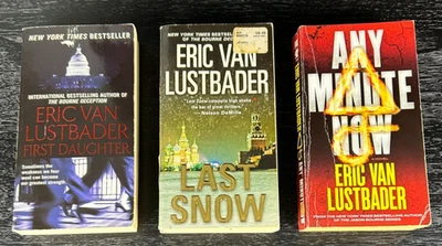 Eric Van Lustbader Lot of 3 Thriller Paperbacks - First Daughter, Any Minute Now - Image 1 of 4