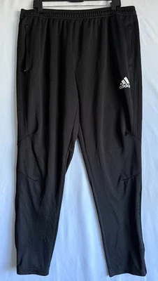 Adidas Climacool Track Pants Men 2XL Black Training Lightweight Lower Leg Zipper - Image 1 of 4