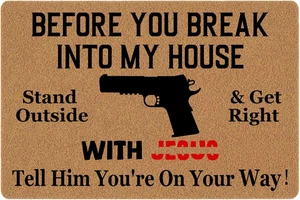 Felpudo divertido - antes de entrar en mi casa - Alfombrilla de puerta delantera de pie - Entrada - Imagen 1 de 12