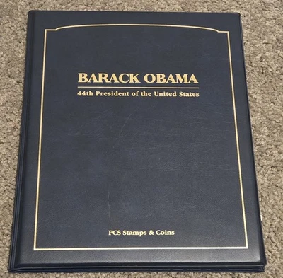 Barack Obama Commemorative Coins Stamps Set / layered in 24 karat gold - Image 1 of 4