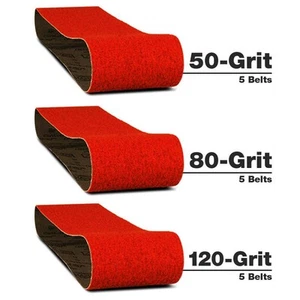 Diablo Sanding Belt 3x18 Inch 50 80 120 Grit Zirconia 15 Pack Wood Metal - Picture 1 of 3