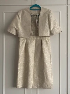 Gina Bacconi vintage-style dress with bolero jacket UK size 14 - Picture 1 of 5