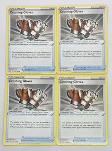 GUANTES APLASTANTES POKEMON TCG Chilling Reign x4 4x juego poco común #133/198 ¡Nuevo! - Imagen 1 de 1