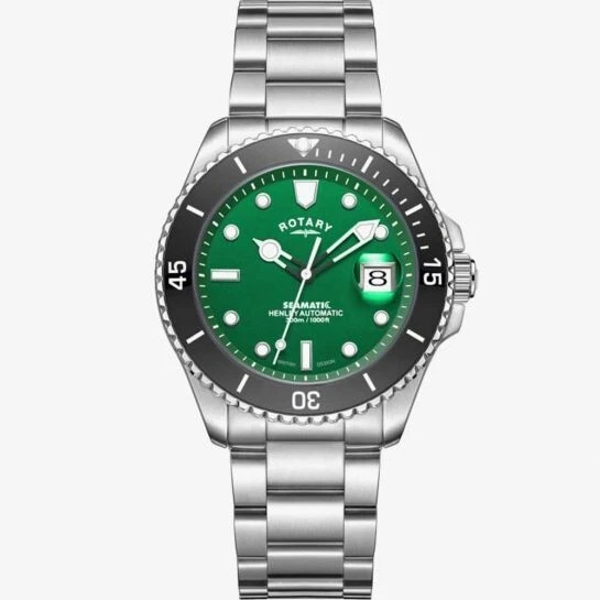 GB05430/78 Reloj Pulsera Caballeros Giratorio Automático Esfera Verde  Foto 1 de 1