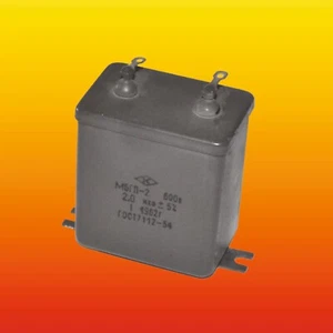 2 uF 5% 600 V RUSSIAN PIO AUDIO CAPACITOR WITH PLATE MBGP-2 МБГП–2 - Picture 1 of 4